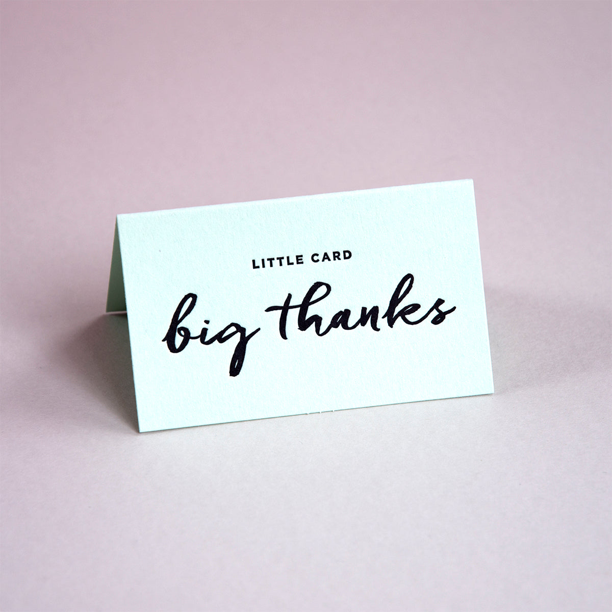 Letterpress Thank You Mini Note Gift Enclosure