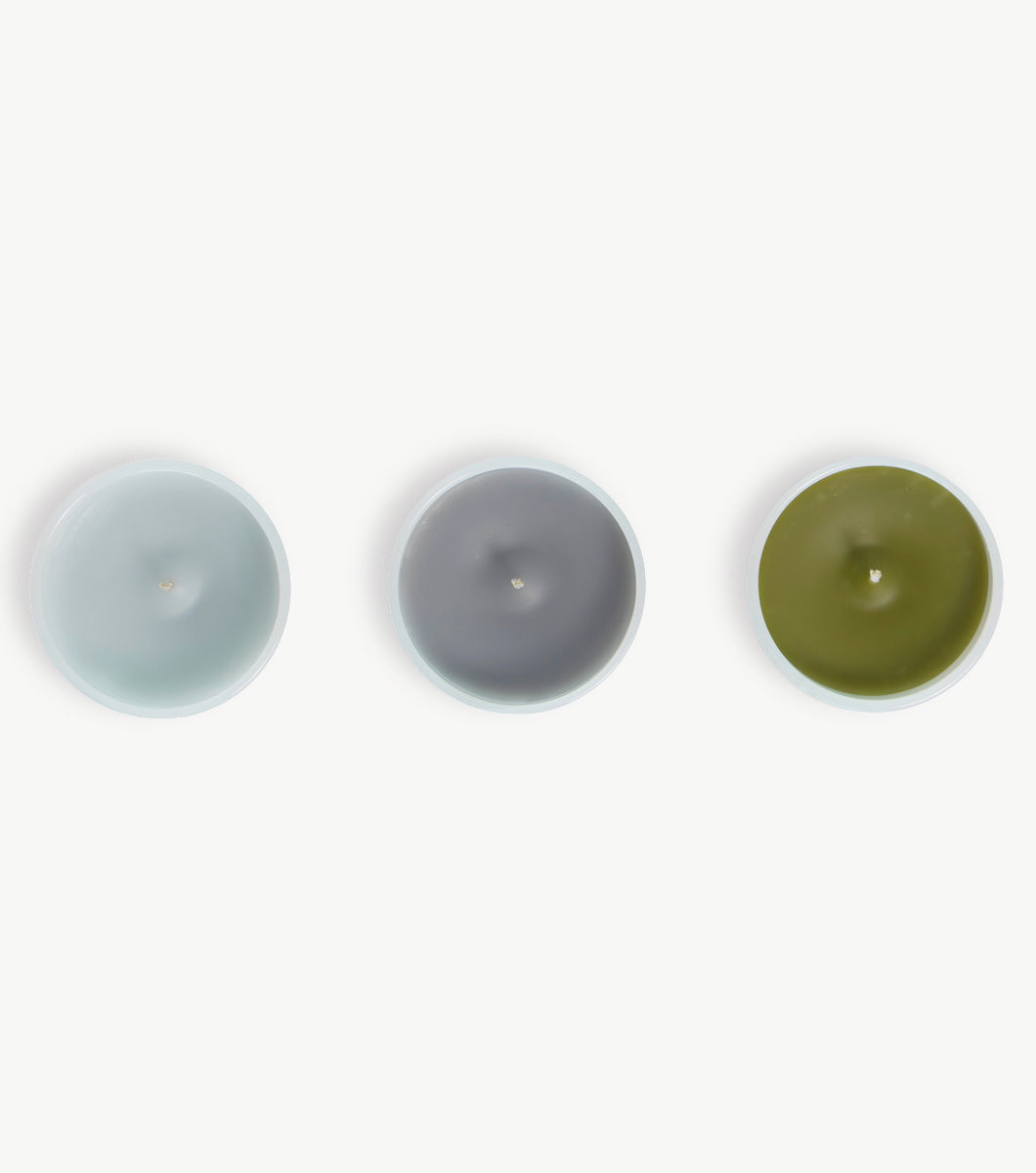 3 Piece Votive Candle Collection - Cool