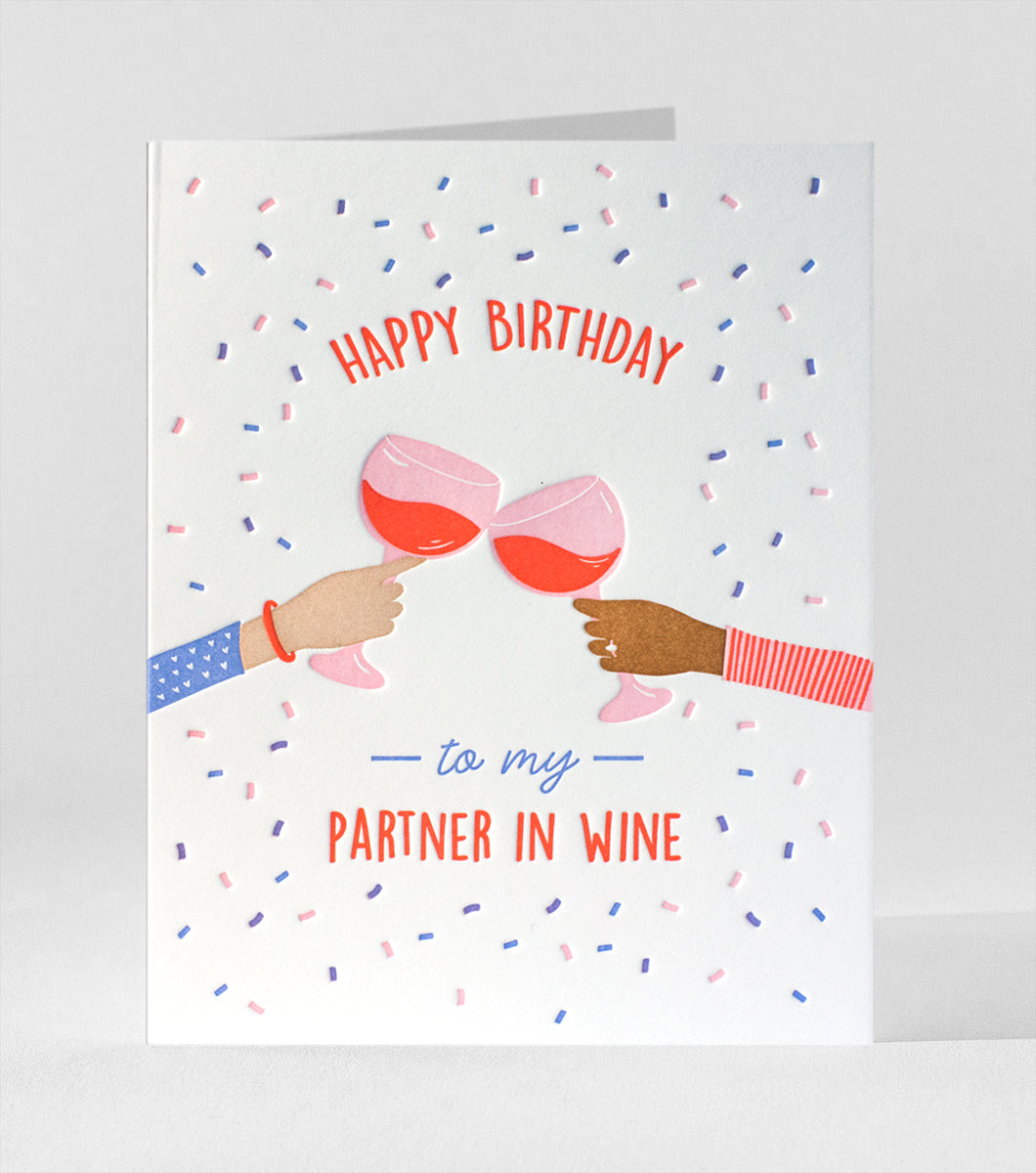 Elum Designs Cubic Thanks Letterpress Greeting Card 